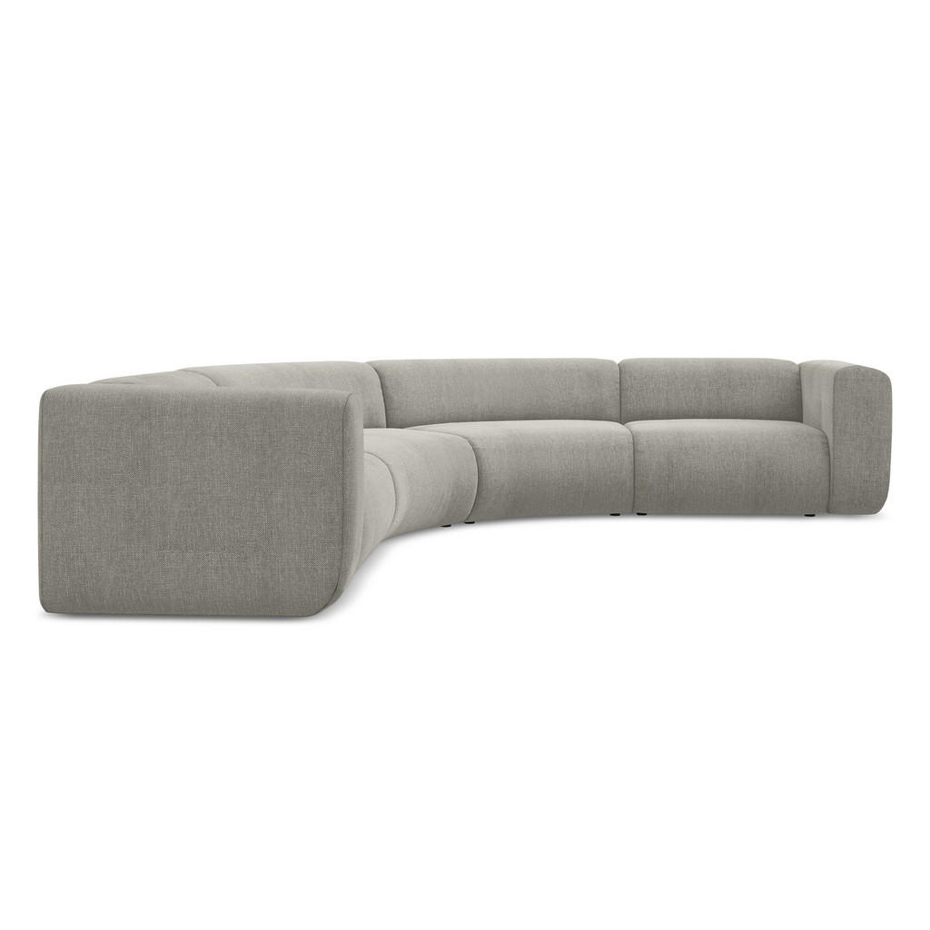 Thumbnail - Makamii Ecksofa, Beige, Textil, 5-Sitzer, Füllung: Schaumstoff, 318x318 cm, Made in EU, Wohnzimmer, Sofas & Couches, Woh...