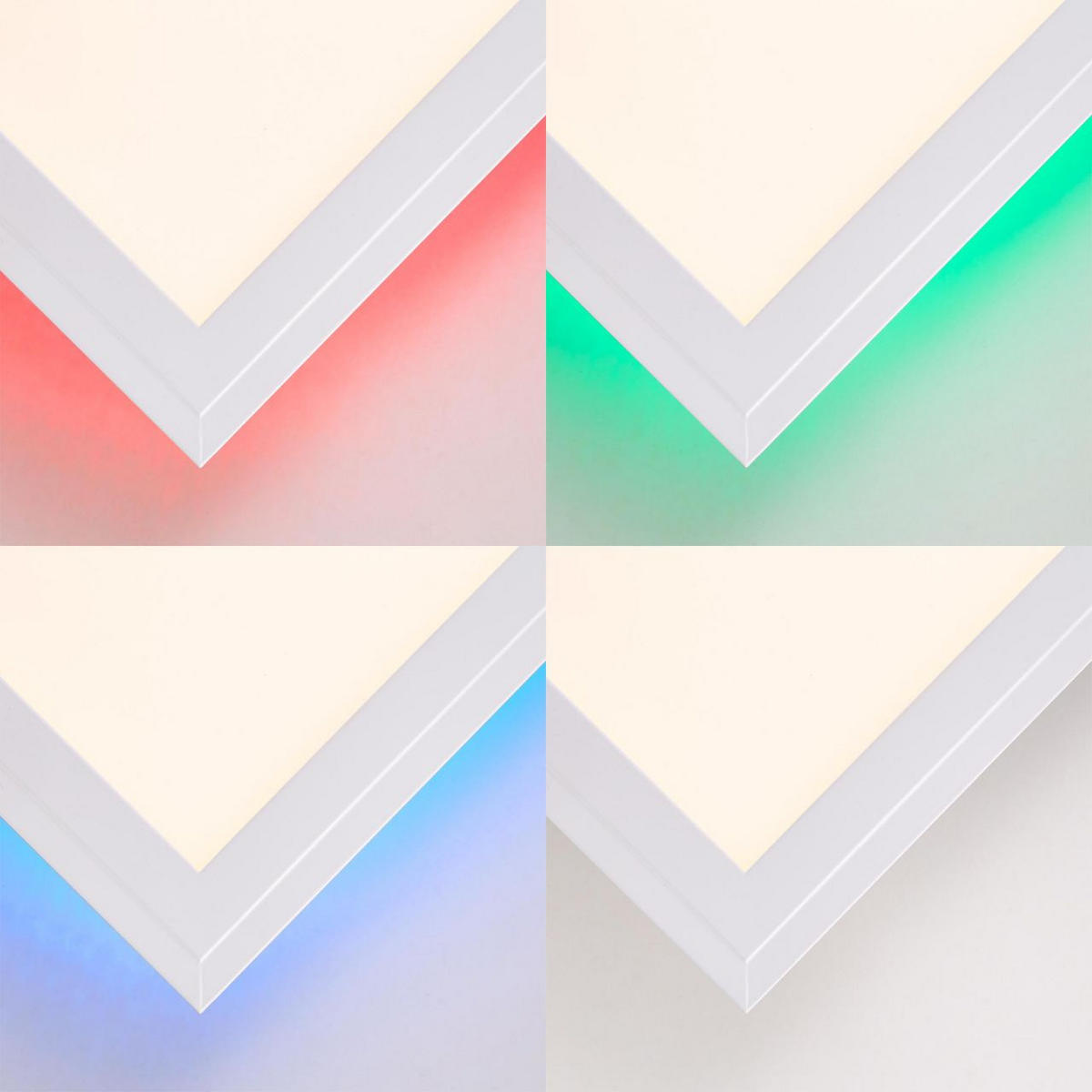 DECKENAUFBAU-PANEEL Allie G96946/05 - Weiß, Metall (39.6/39.6/5.3cm) - Brilliant