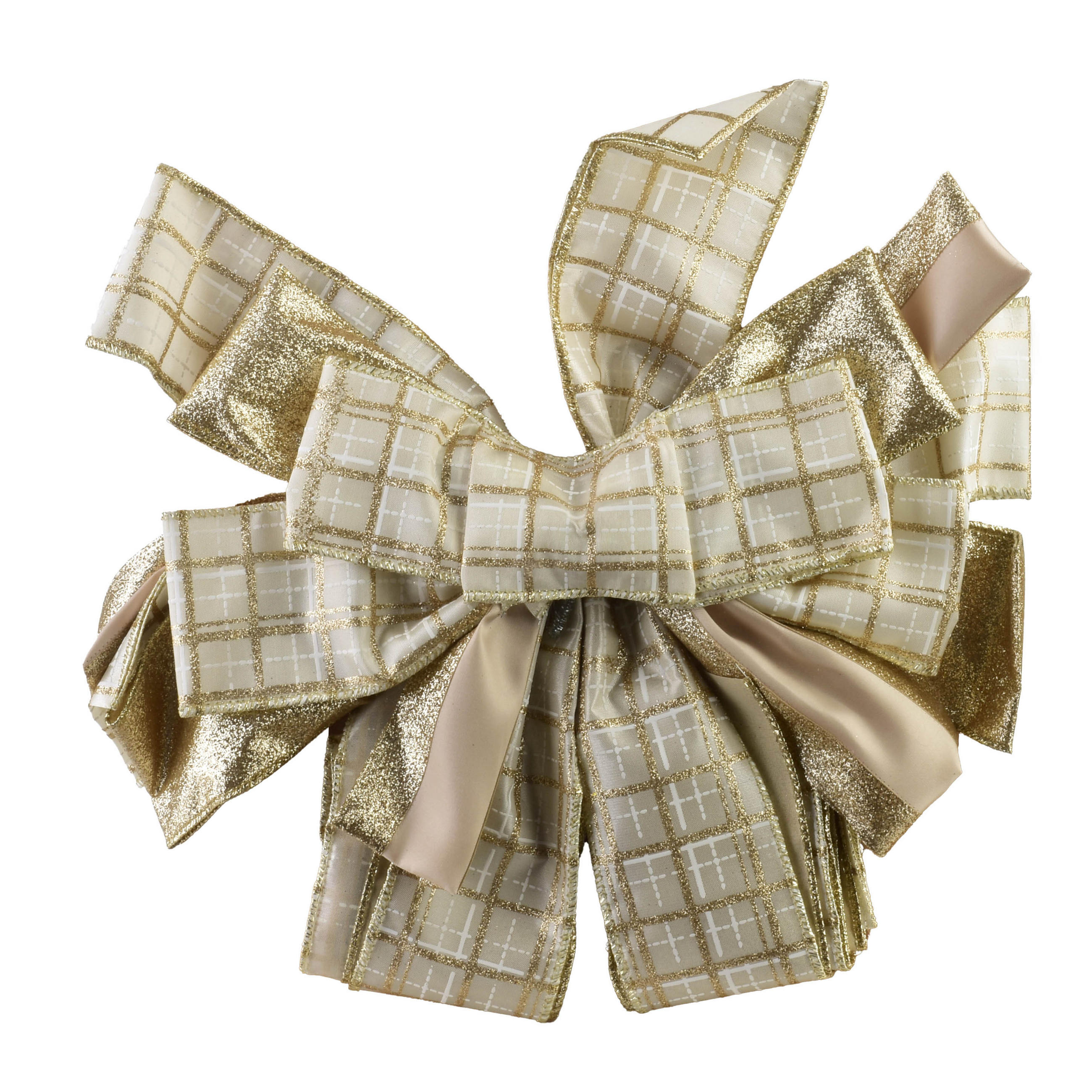 SCHLEIFE Santa Lila Beige 32x32x130 cm Kunststoff - Beige, Kunststoff (32/130/32cm) - Mondex
