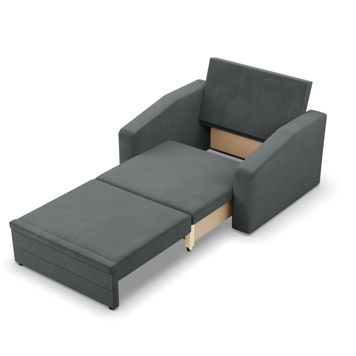 LOUNGESESSEL ORBIT, 90 CM, Dunkelgrau - Dunkelgrau, Textil (118/80/87cm)