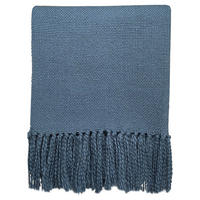 BAUMWOLLDECKE Morgenblau - Blau, Textil (127/152cm) - Malagoon