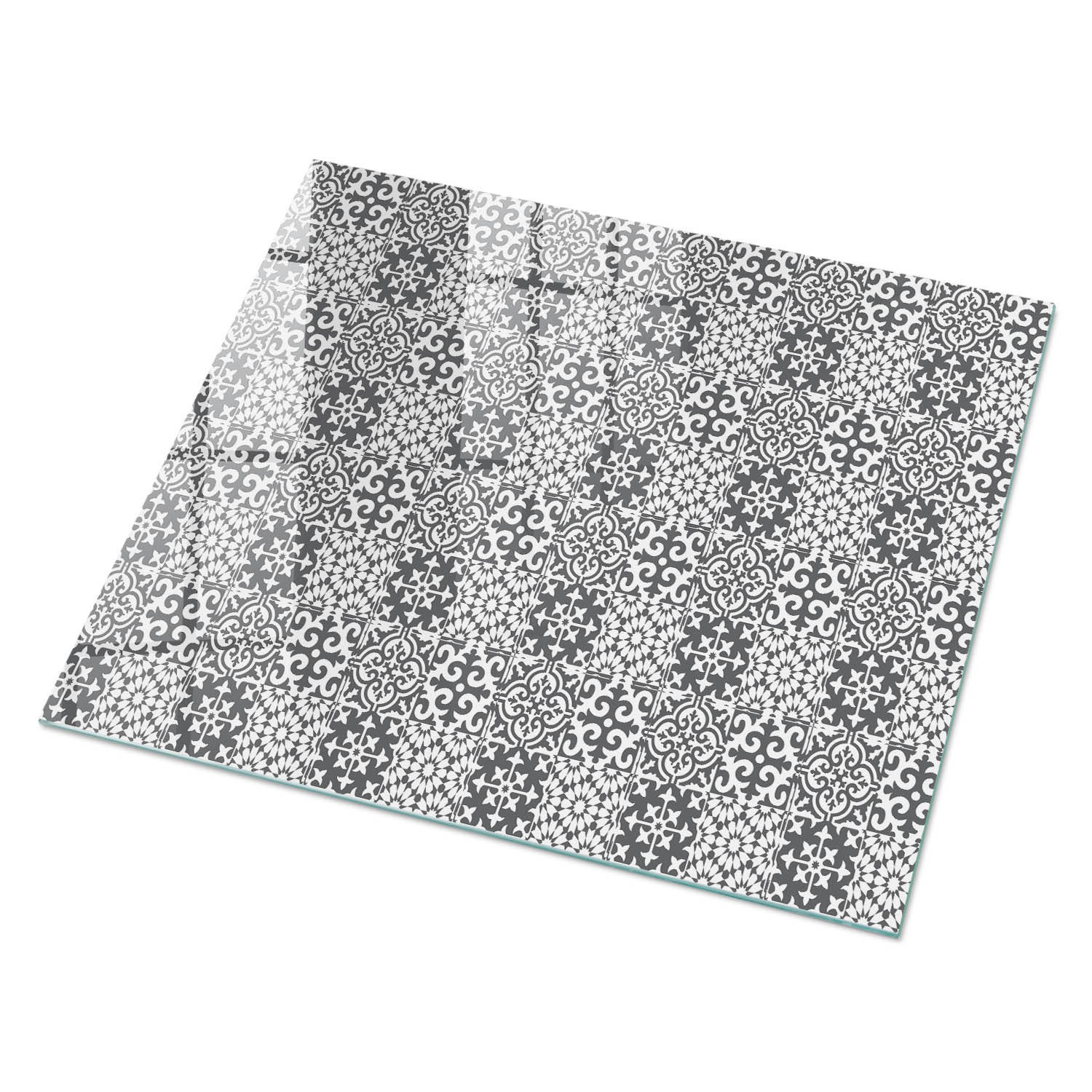 GLASPLATTE 80x60 cm – Klassische Muster - Braun, Glas (0.4/80/60cm) - ArtPrintCave