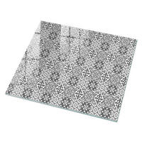GLASPLATTE 80x60 cm – Klassische Muster - Braun, Glas (0.4/80/60cm) - ArtPrintCave