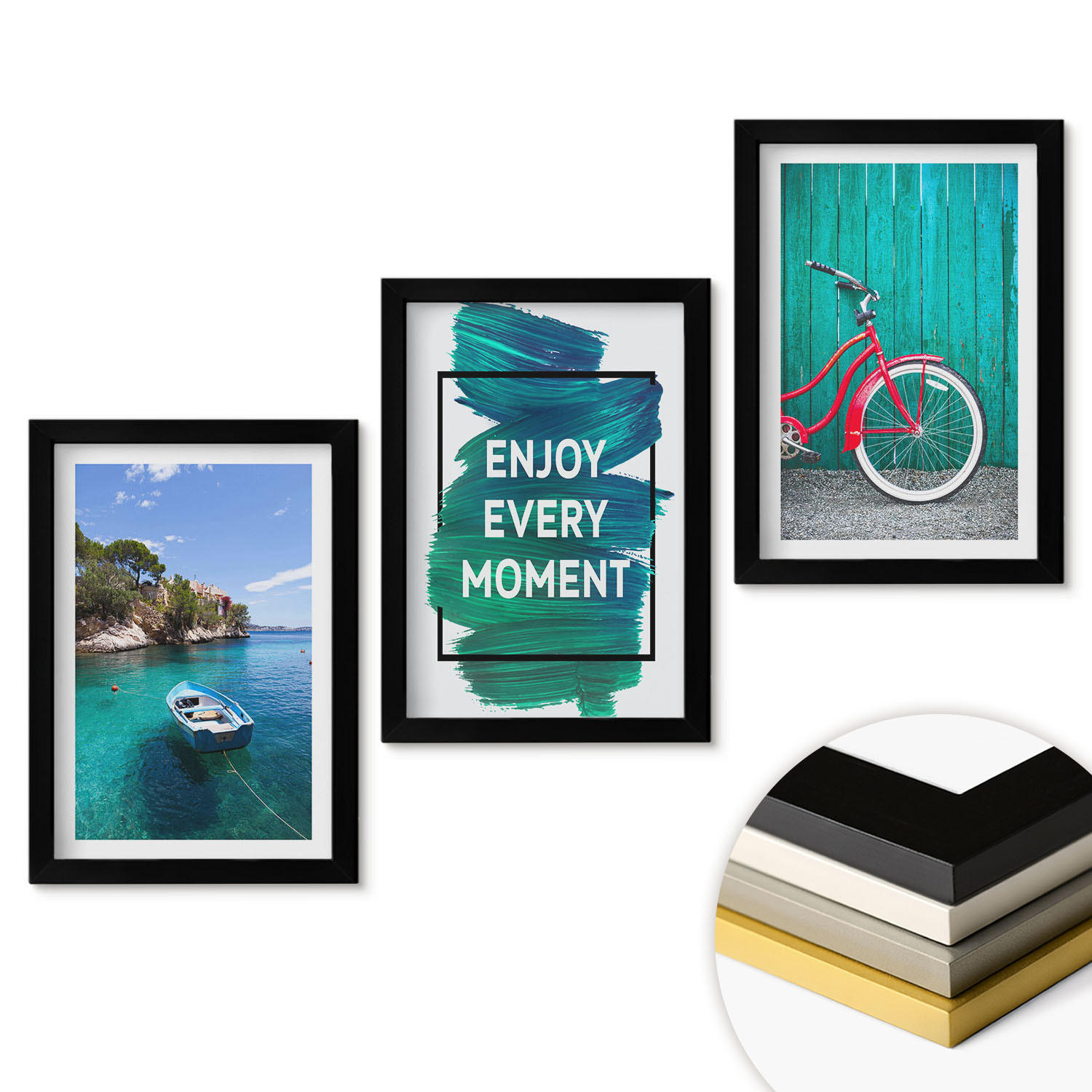 ArtPrintCave Wandbilder Schwarz 20x30 cm