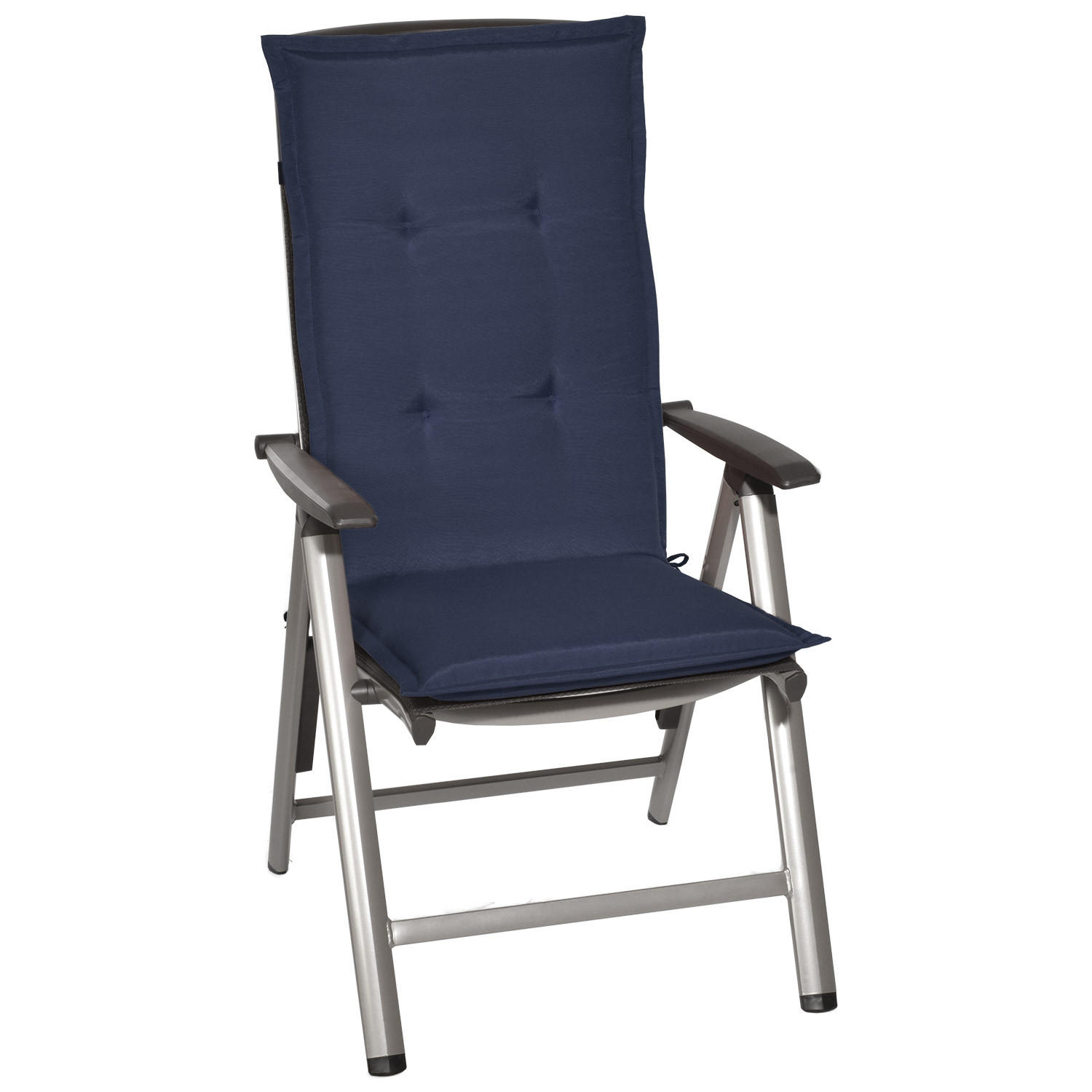 HOCHLEHNERAUFLAGE Loft HL 120/50/6 Dunkelblau - Dunkelblau, Textil (50/6/120cm) - Beautissu 