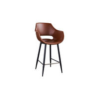 THEKENHOCKER ZAJA Braun Kunstleder - Braun, Leder (57/103/59cm) - KAWOLA