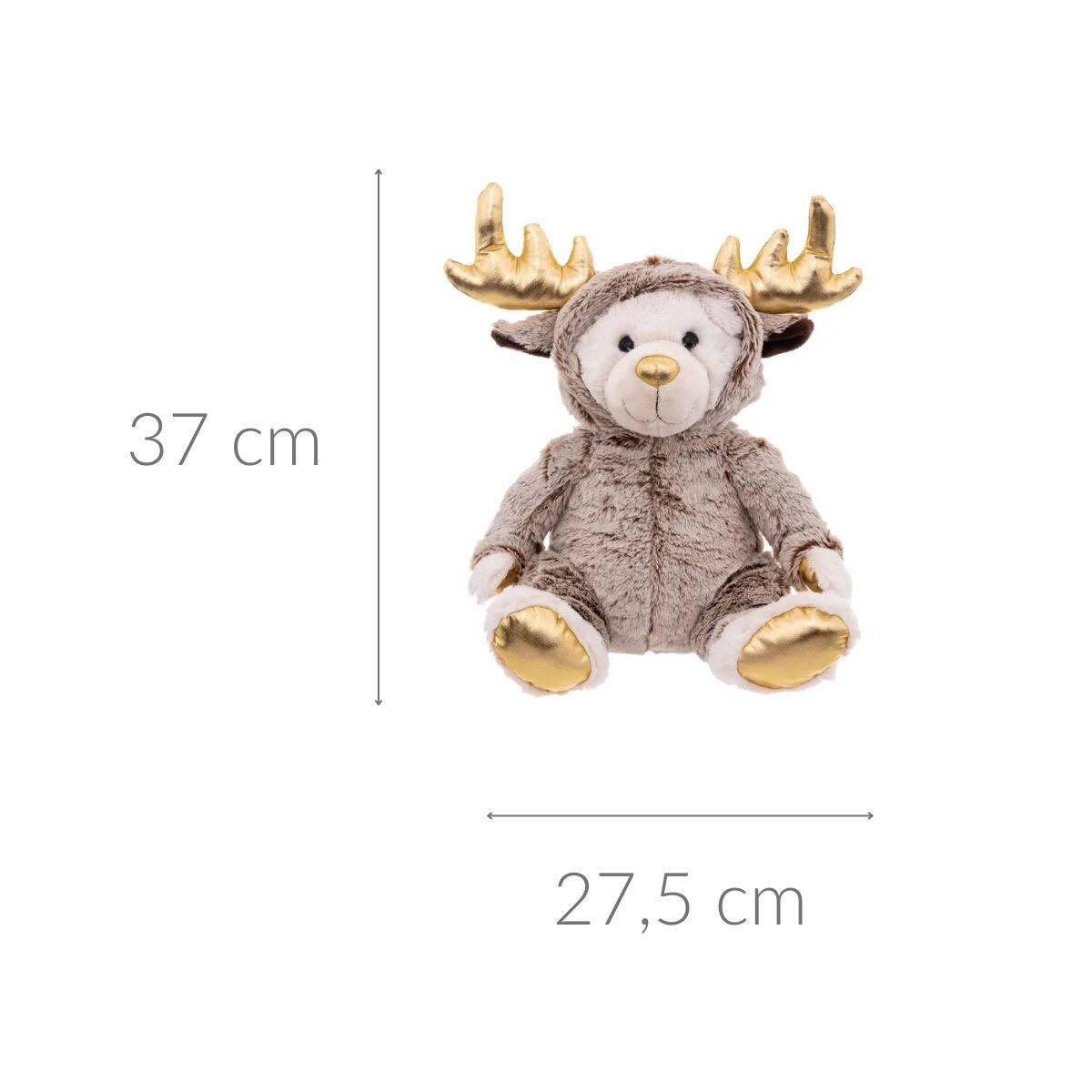 WEIHNACHTSPLÜSCHFIGUR Rentier 28 cm - Multicolor, Textil (20/37/27.5cm) - Atmosphera Createur d´interieur