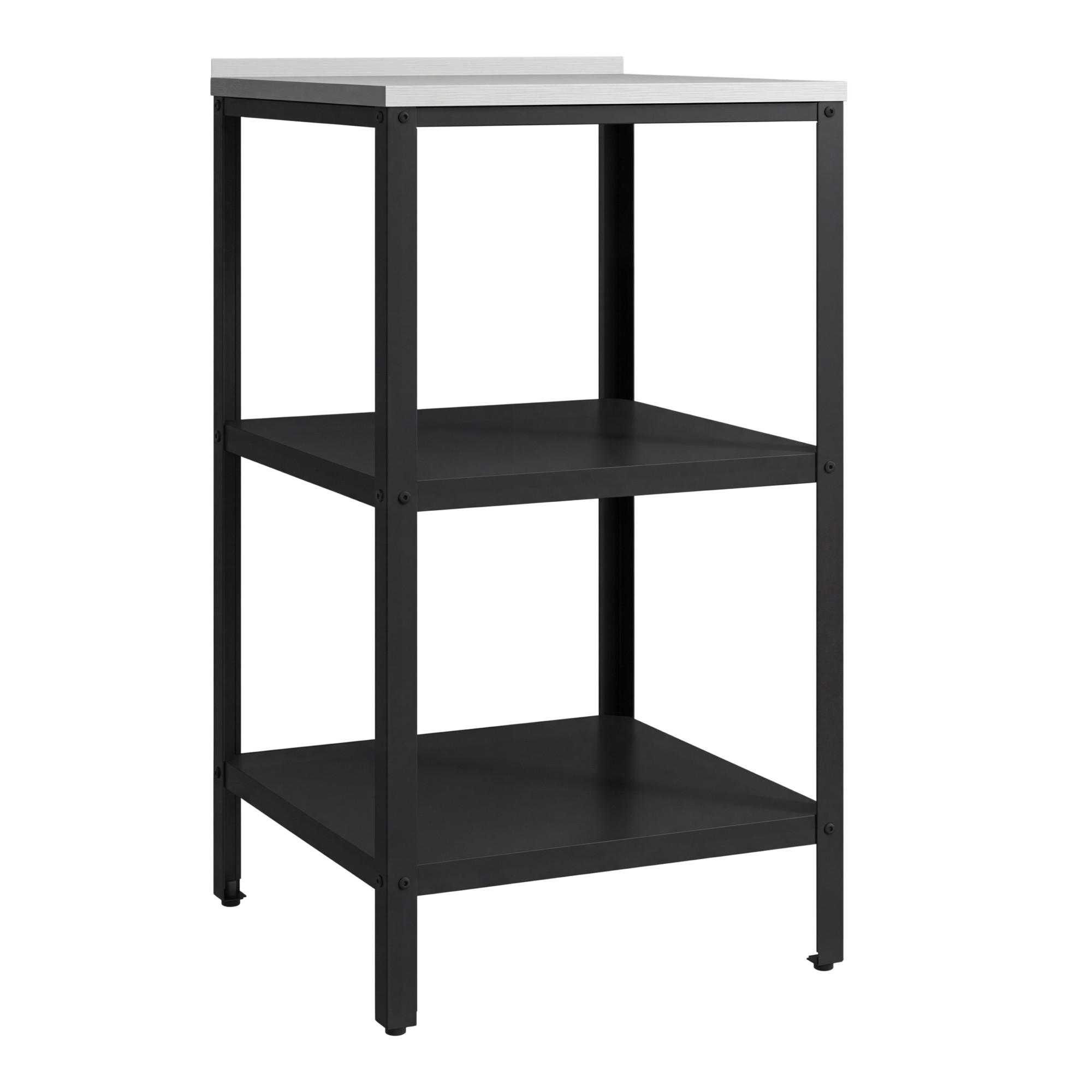 GARTENREGAL Bolognano - Schwarz, Metall (50/50/92cm) - casa.pro