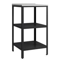 OUTDOOR-STANDREGAL Bolognano - Schwarz, Metall (50/50/92cm) - casa.pro
