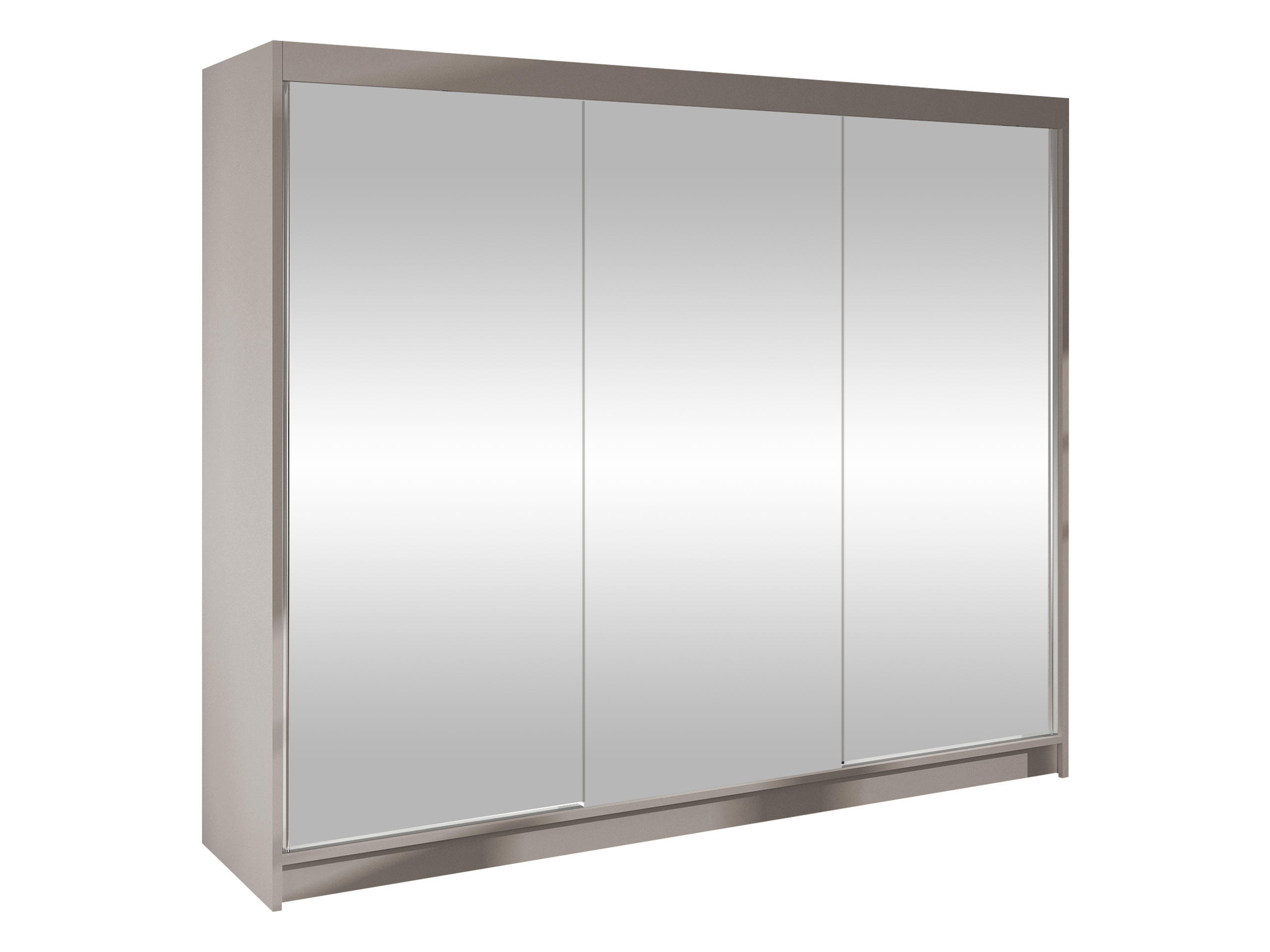 SCHWEBETÜRENSCHRANK Derby III - Kaschmir, Holzwerkstoff/Metall (200/215/58cm) - MIRJAN24