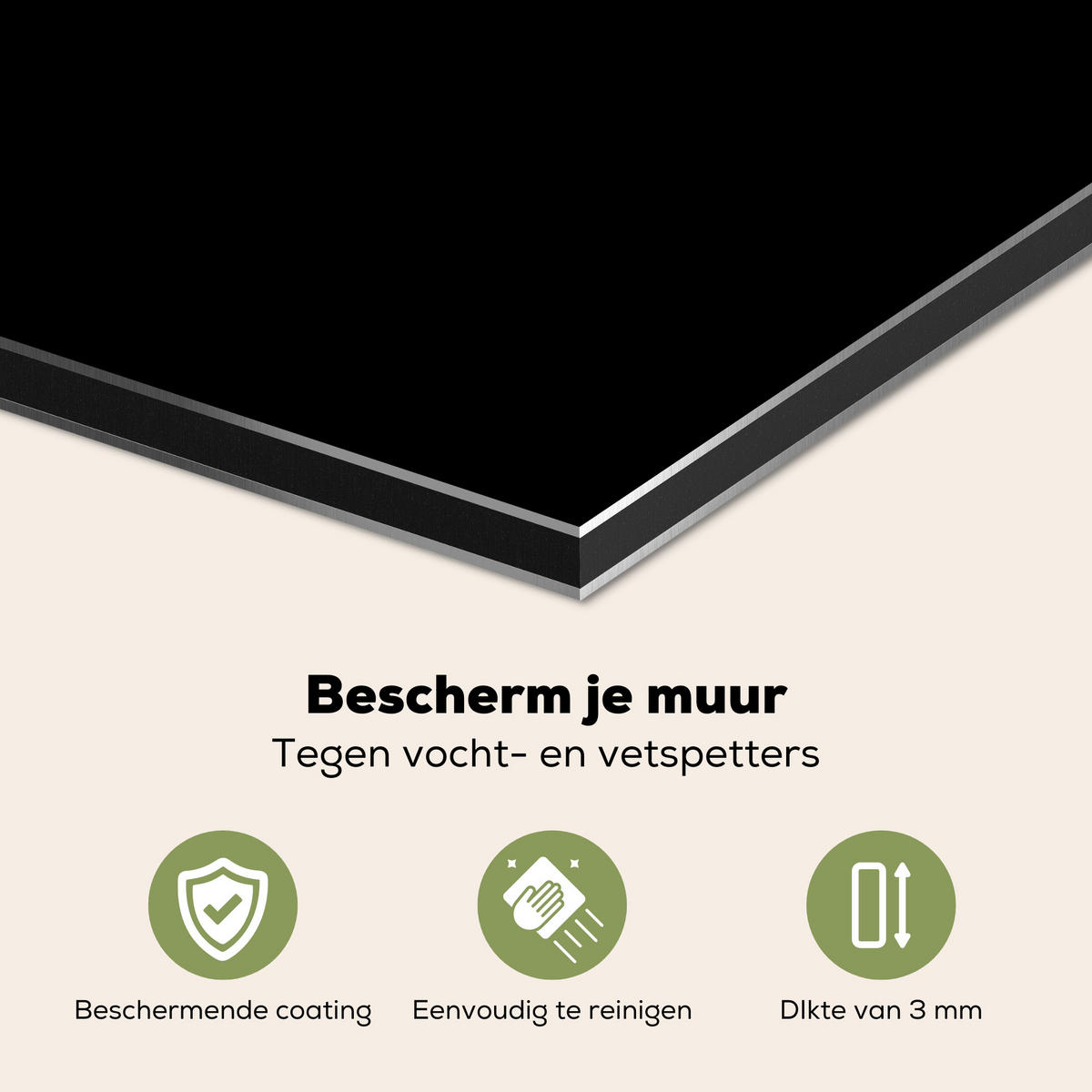 SPRITZSCHUTZ KÜCHE Löwenzahn - Schwarz - Floral - Botanisch 90x60 cm - Grau, Metall (90/0.3/60cm) - MuchoWow