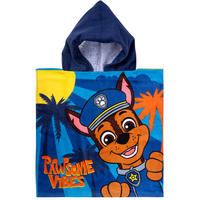 BADEPONCHO Paw Patrol Pawsome Vibes Blau 50 x 100 cm - Blau, Textil (Einheitsgrößenull) - Paw Patrol