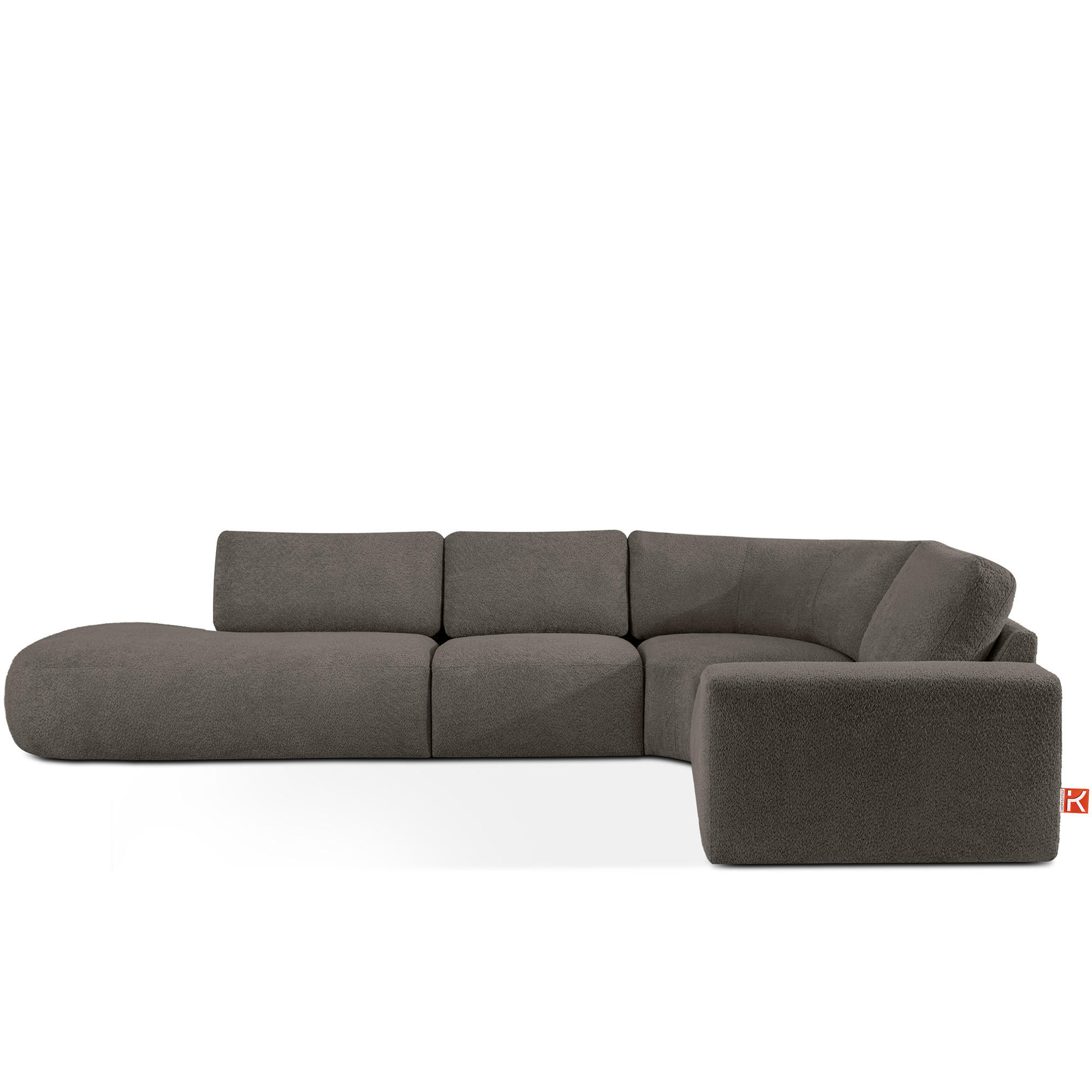 ECKSOFA LINKS ZUCCO, Dunkelbraun - Dunkelbraun, Holz/Holzwerkstoff (224/373cm) - KONSIMO®