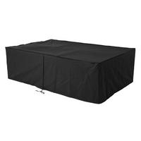 SCHUTZHÜLLE 115x115x76 cm, Polyester, Schwarz - Schwarz, Kunststoff (115/76/115cm) - dasmöbelwerk