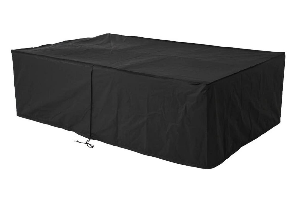 SCHUTZHÜLLE 115x115x76 cm, Polyester, Schwarz - Schwarz, Kunststoff (115/76/115cm) - dasmöbelwerk