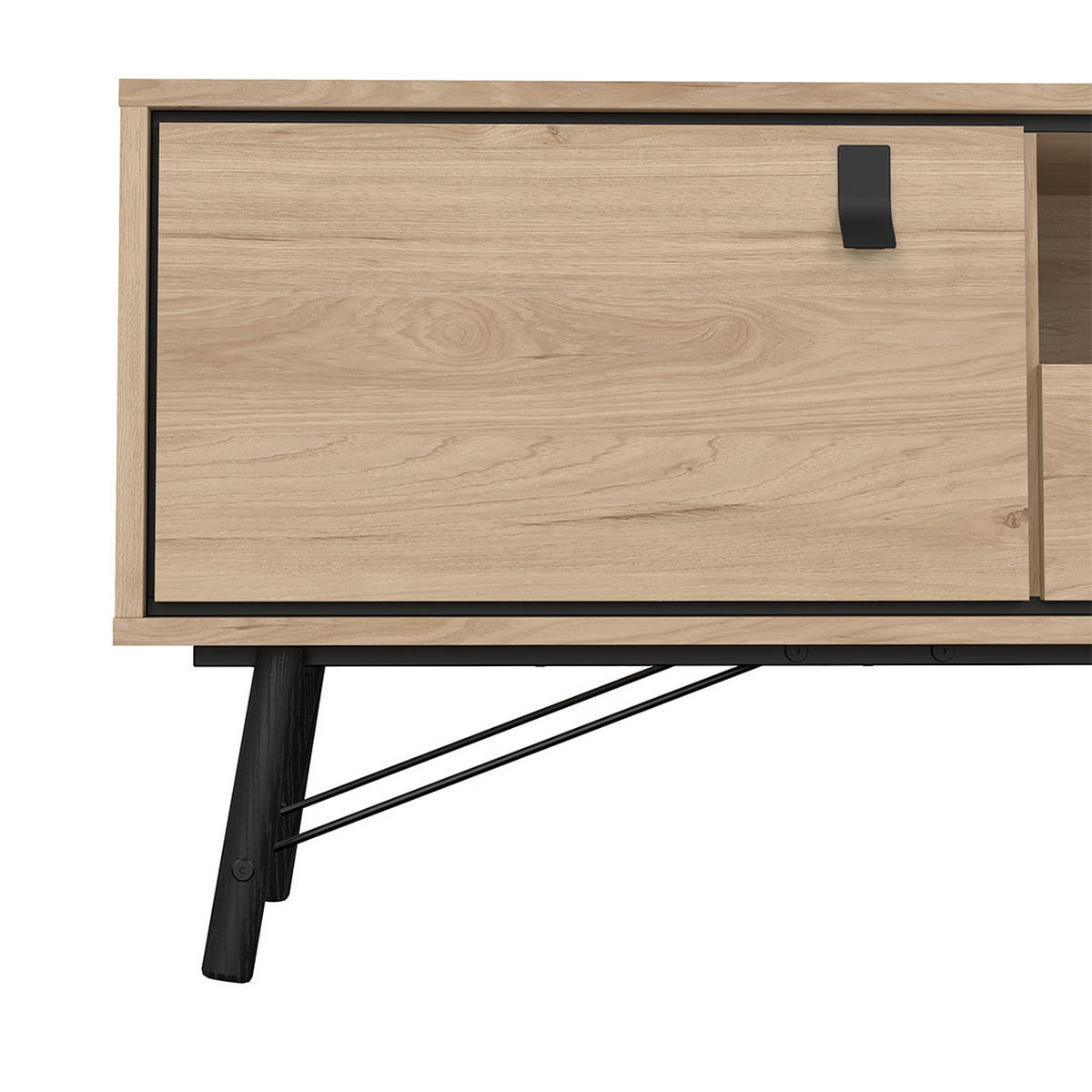 TV-MÖBEL, Ry, Eiche, Holzwerkstoff, 151 x 40 x 60 cm - Eichefarben, Holzwerkstoff (151/60/40cm) - ebuy24
