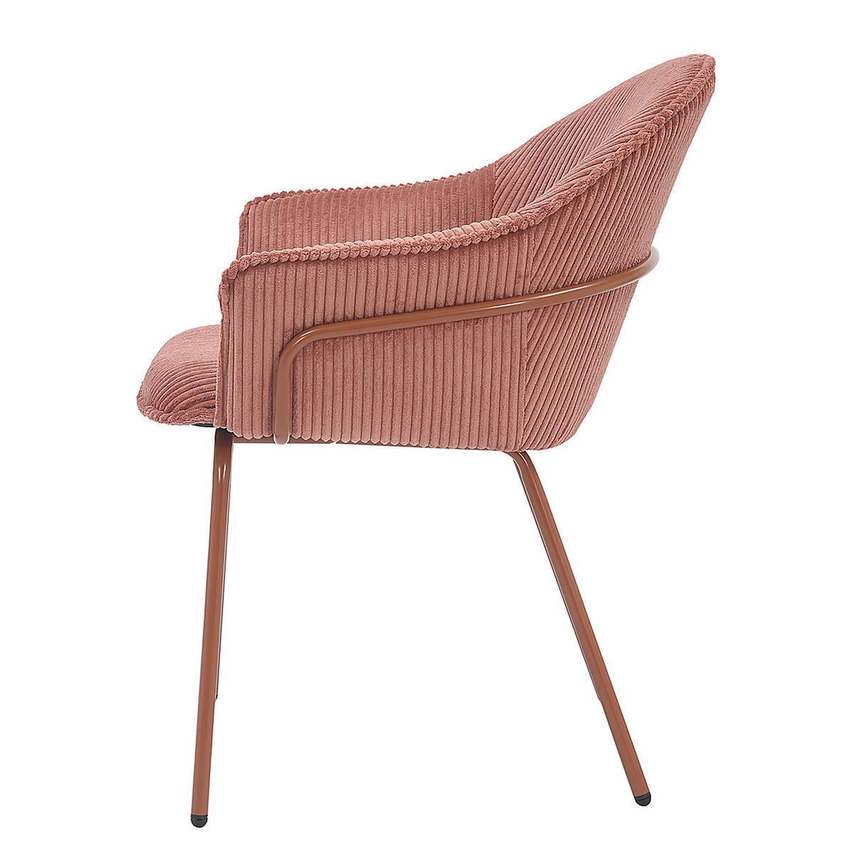 ARMLEHNENSTUHL - Mauve, Textil/Metall (63/81/64cm) - home24
