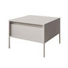 COUCHTISCH YASUMI mit Schublade beige - Beige, Holzwerkstoff (68/68/48.4cm) - Lookway