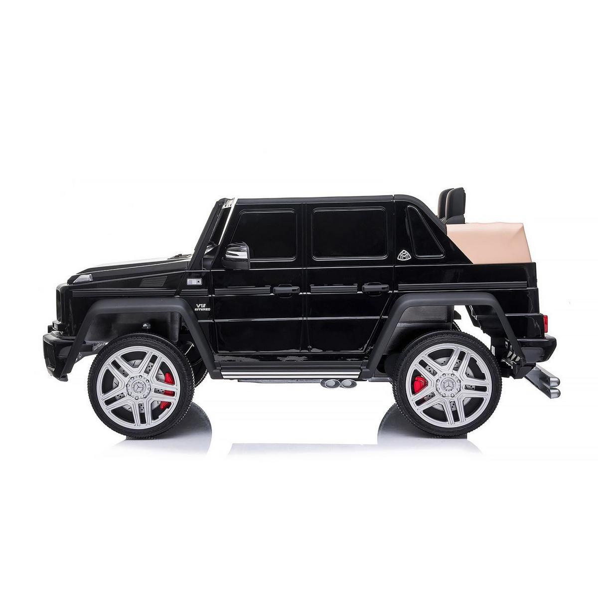 ELEKTROAUTO Maybach G650 black Fernbedienung Bluetooth Kofferraum - Schwarz, Kunststoff (110/62/52cm) - Chipolino
