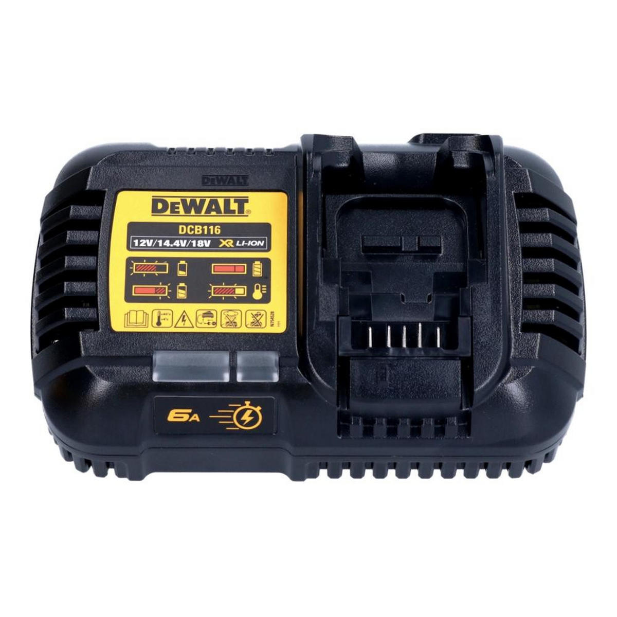 DEWALT DCB 116 XR Schnell Ladegerät 12 V - 18 V Li-Ion 6 A - Multicolor, Kunststoff (220/150/90cm) - DeWalt