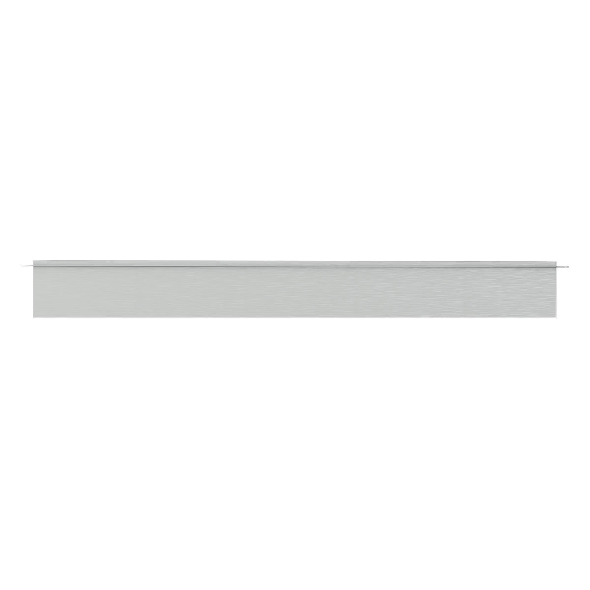 DUSCHNISCHE Silber 90/30 cm - Silberfarben, Metall (34/10/94cm) - LuxeBath