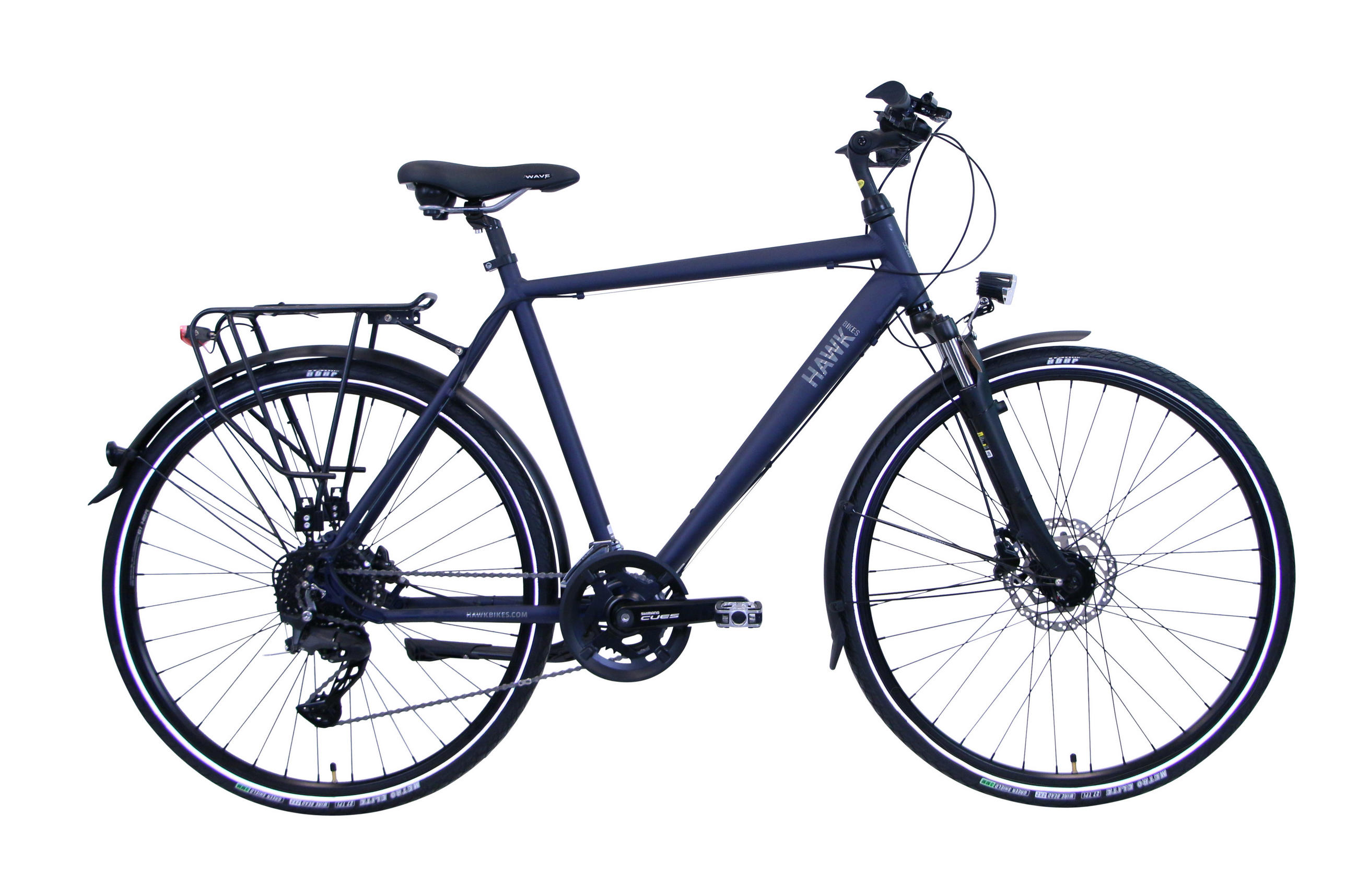 TREKKING Gent Deluxe Ocean Blue 2x10 Gang 28 Zoll Gr: 52cm & 57cm - Blau, Metall (52cm) - Hawk Bikes