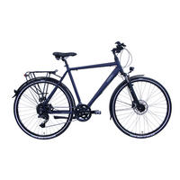 TREKKING Gent Deluxe Ocean Blue 2x10 Gang 28 Zoll Gr: 52cm & 57cm - Blau, Metall (52cm) - Hawk Bikes