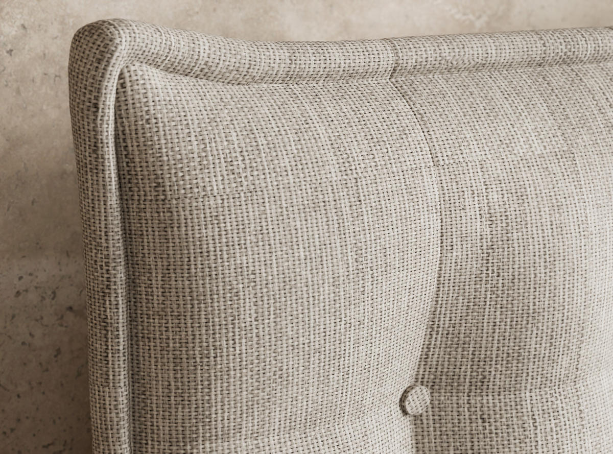 BOXSPRINGBETT Fatu 140/200 cm, in Beige, Bettkasten, Matratze, Topper - Beige/Schwarz, Holz/Holzwerkstoff (140/200cm) - Maison de Reve