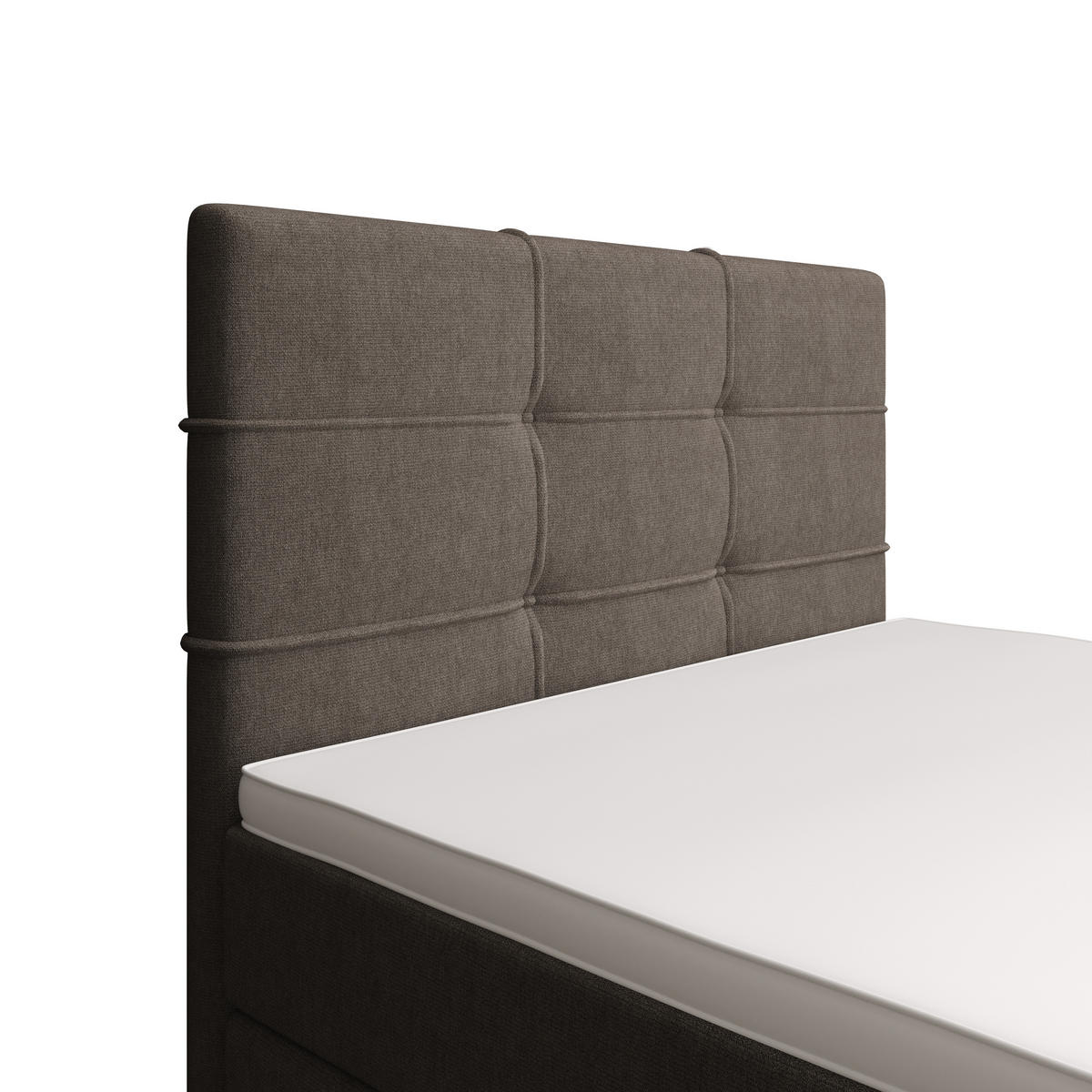 BOXBETT FADO 1 90x200, mit Matratze H3 und Topper, Cosmic 03 - Braun, Holz/Kunststoff (90/200cm) - Bedante