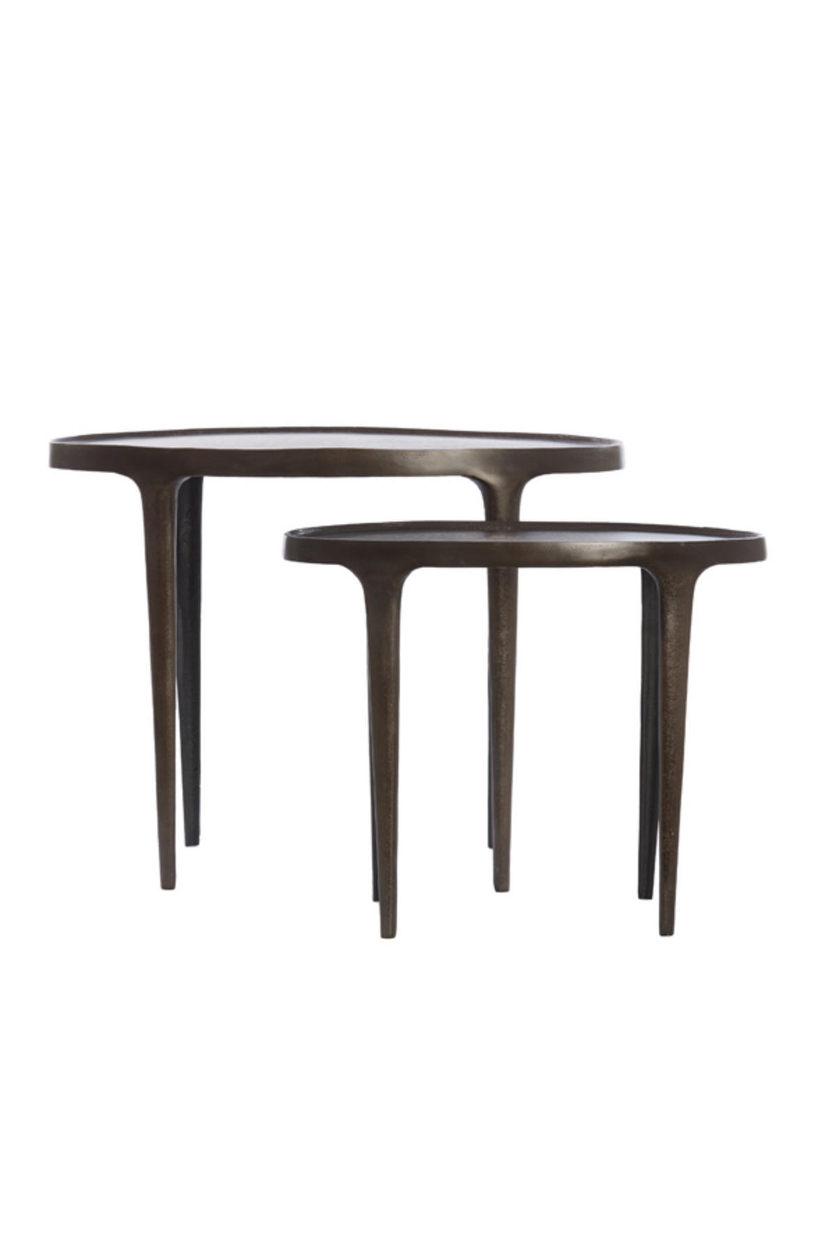 BEISTELLTISCH Arica Braun 70/33/53 cm 2er-Set - Braun, Metall (70/33/53cm) - Light & Living