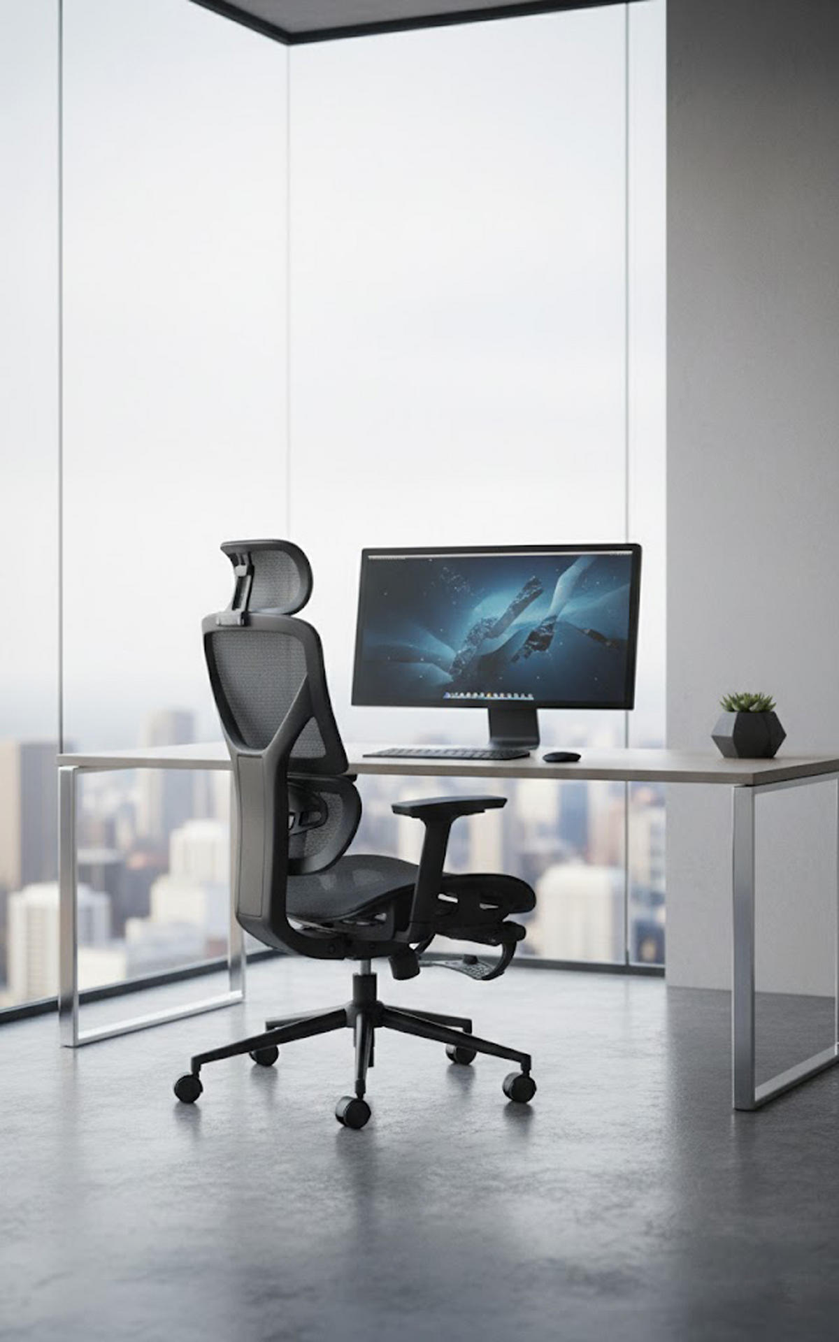 BÜROSTUHL Lexion schwarz - Schwarz, Kunststoff/Metall (68/120/72cm) - TPFLiving