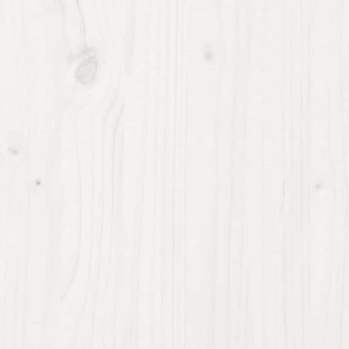 BETTSCHUBLADEN 2 Stk. Weiss 95/55/17 Cm Massivholz Kiefer - Weiß, Holz - vidaXL