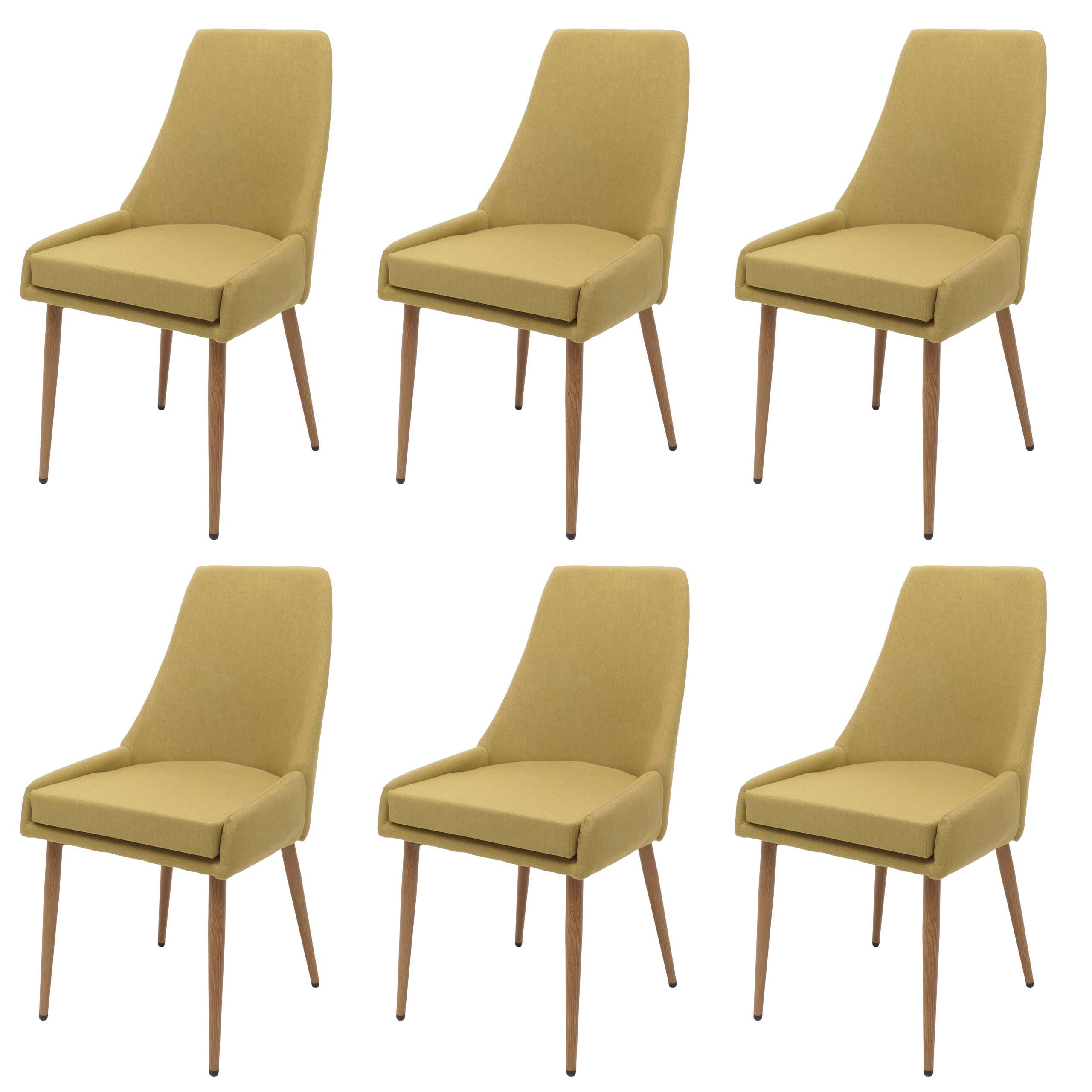 ESSZIMMERSTUHL Grün 6er-Set - Grün, Textil (50/92/60cm) - MCW