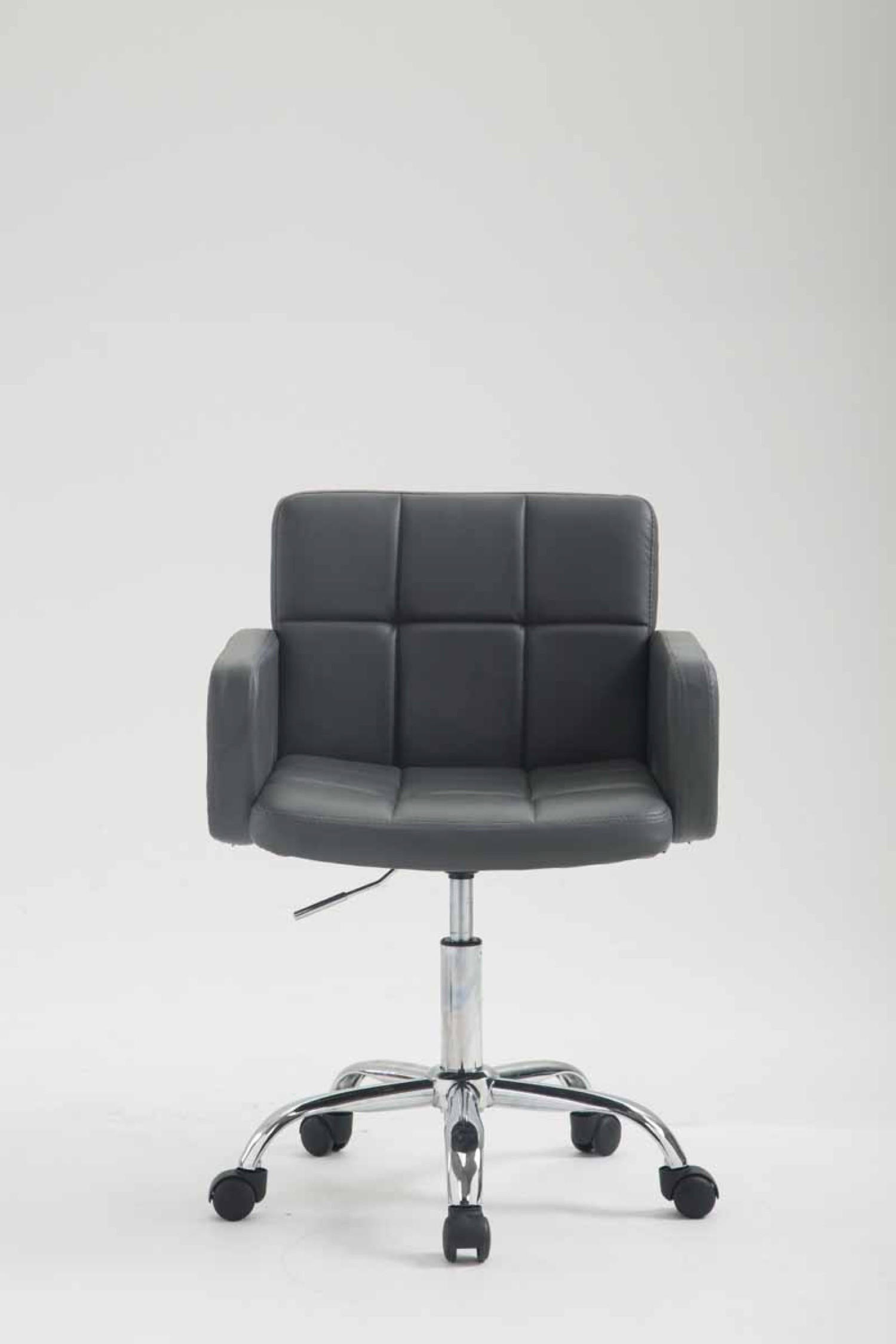 ARBEITSHOCKER Lausanne Kunstleder grau - Grau, Metall (60/89/52cm) - TPFLiving