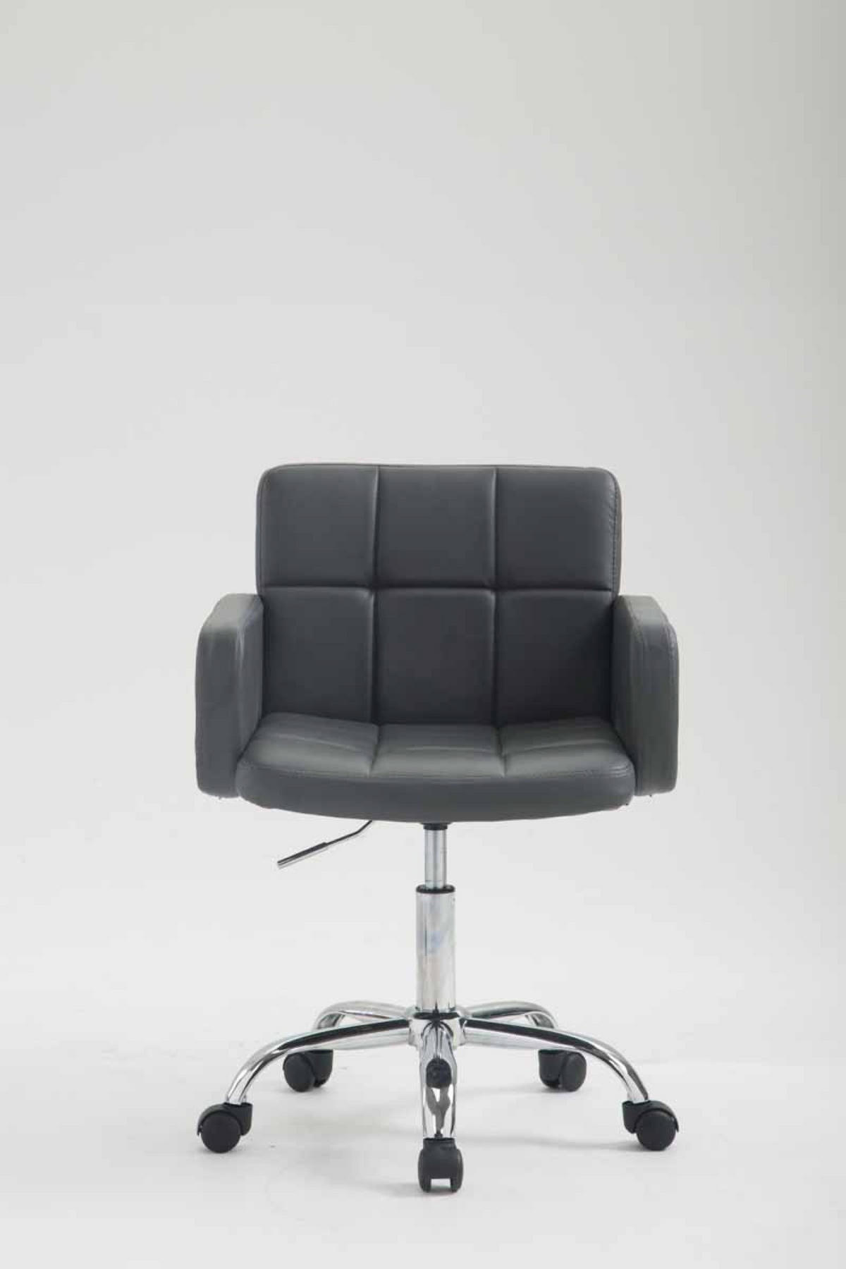 ARBEITSHOCKER Lausanne Kunstleder grau - Grau, Metall (60/89/52cm) - TPFLiving