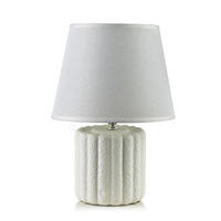 TISCHLAMPE Leti Grau 11/20/28 cm Keramik - Weiß, Keramik (11/20/28cm) - Mondex