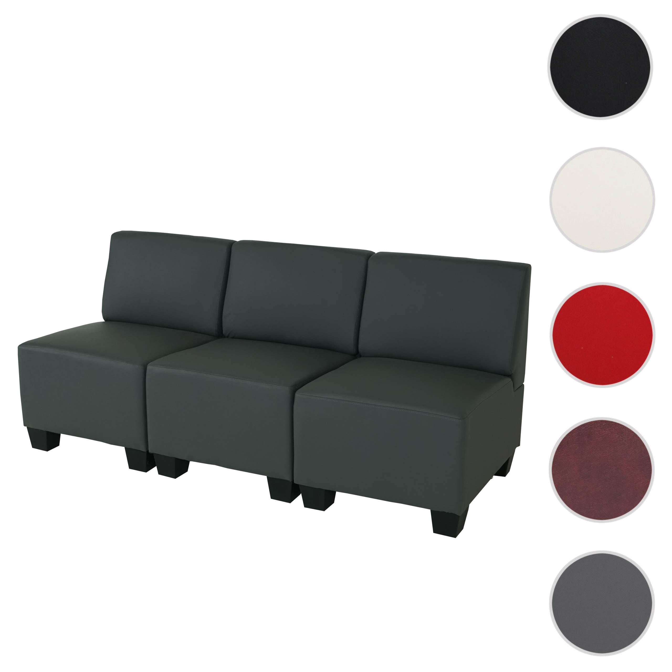 3-SITZER Grau - Grau, Textil (171/76/72cm) - MCW