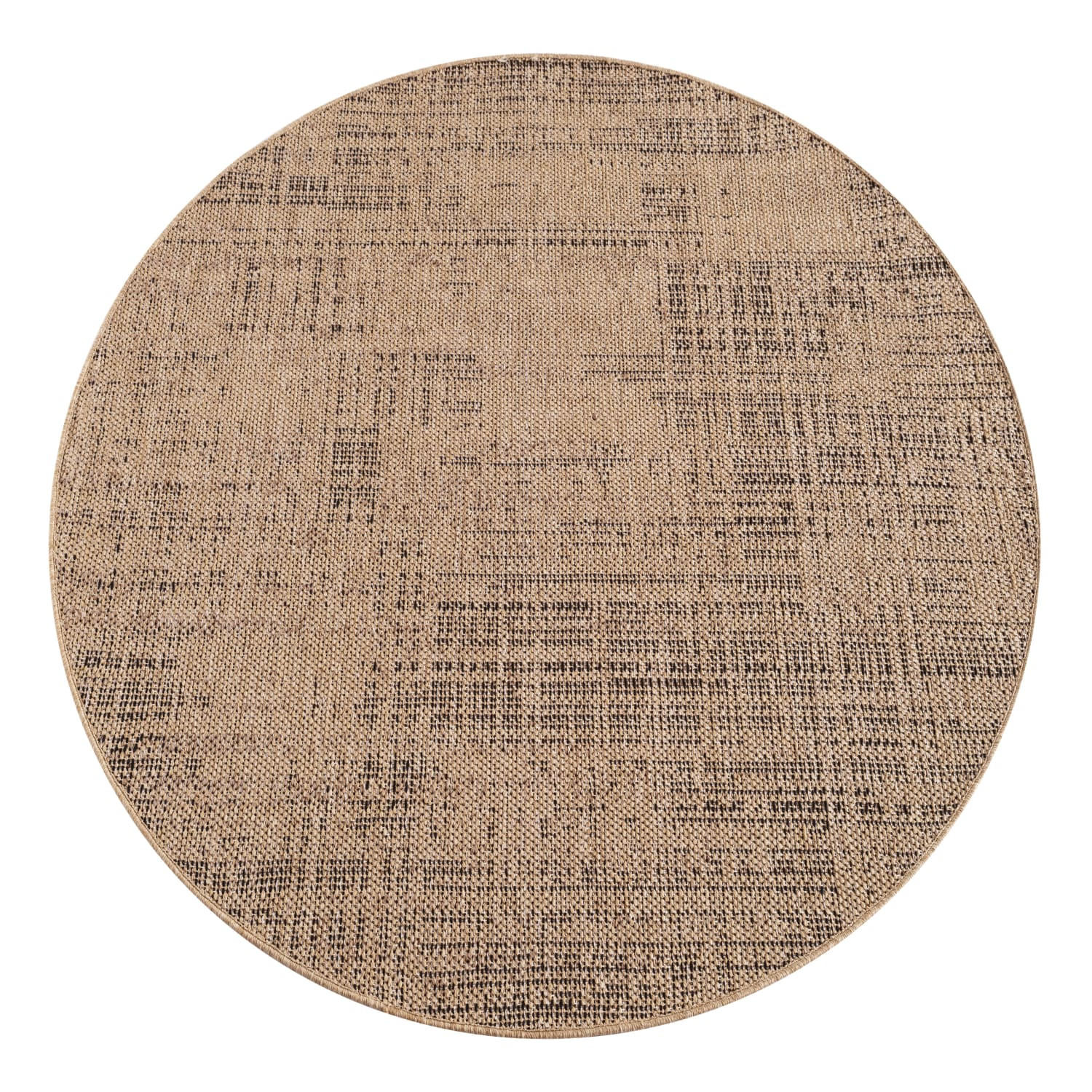 Paco Home Outdoorteppich Beige 120x120 cm