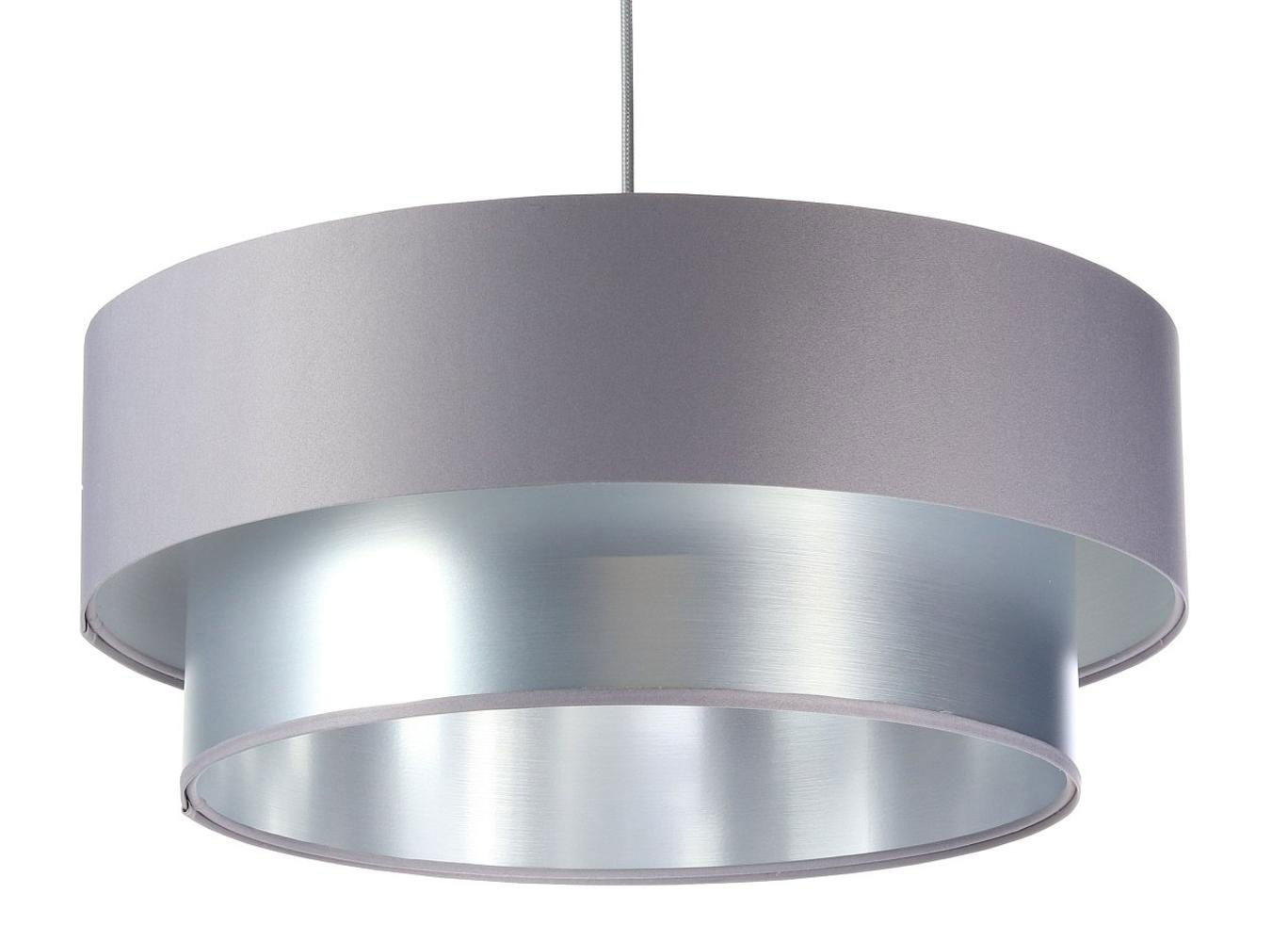 HÄNGELEUCHTE Grau 50/20 cm - Silberfarben/Grau, Kunststoff (50/1/20cm) - ONZENO