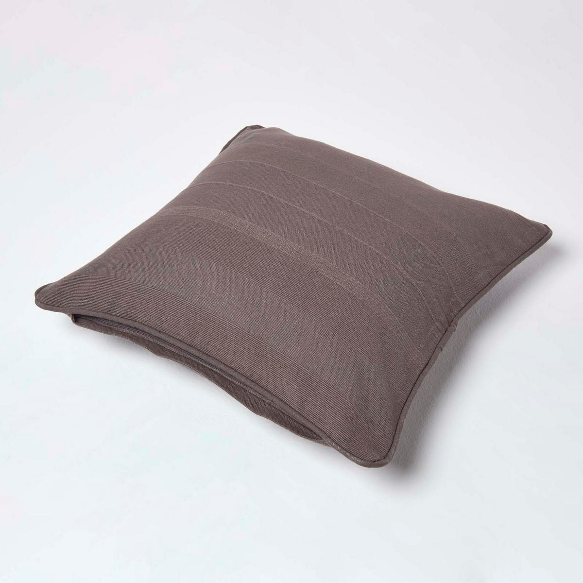 KISSENHÜLLE Rajput 60/60 cm, 100% Baumwolle - Dunkelgrau, Textil (60/60cm) - Homescapes