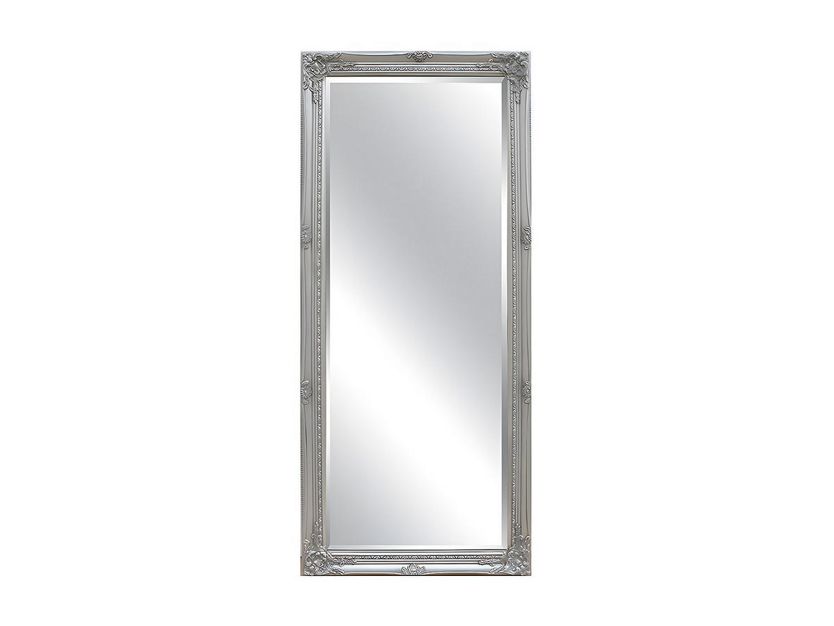 SPIEGEL mit Stuck - 60 x 140 cm - Eukalyptusholz - Silberfarben - ELVIRE - Silberfarben, Holz (60/140/3.5cm) - Vente-Unique