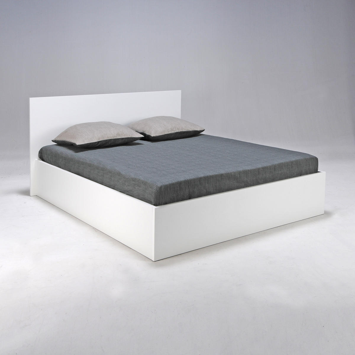 BETTKASTEN MADRID mit Lattenrost / Bett 140x200 - Weiß - Weiß, Holzwerkstoff (140/200cm) - Weber Industries