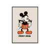 POSTER mit Rahmen Disney - Disney - Mickey Mouse Vintage No. 02 - Beige/Schwarz, Holz/Papier (70/100cm) - Poster&Frame