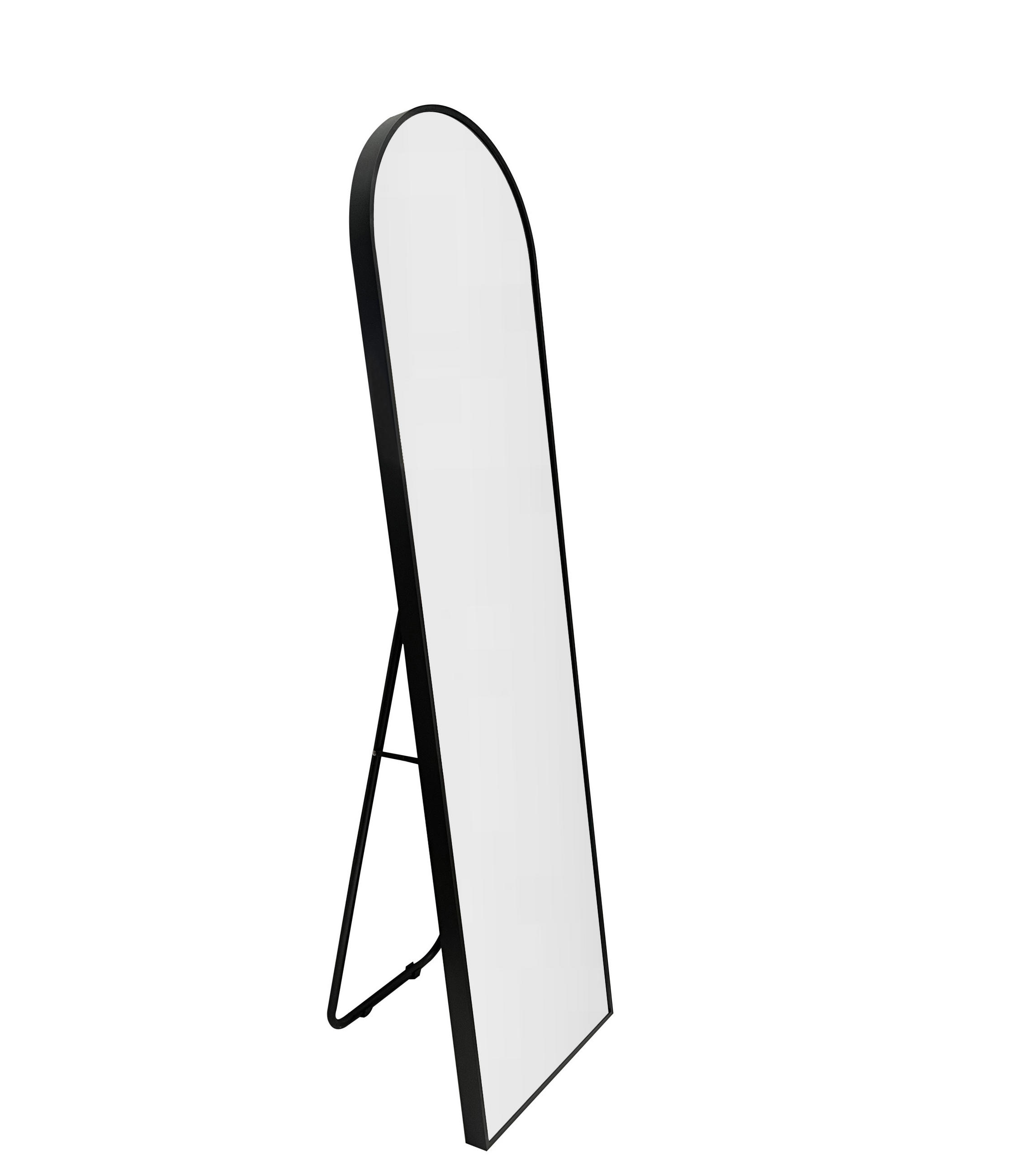 STANDSPIEGEL Ziva Schwarz - Schwarz, Metall (40/150/4cm) - Fragix