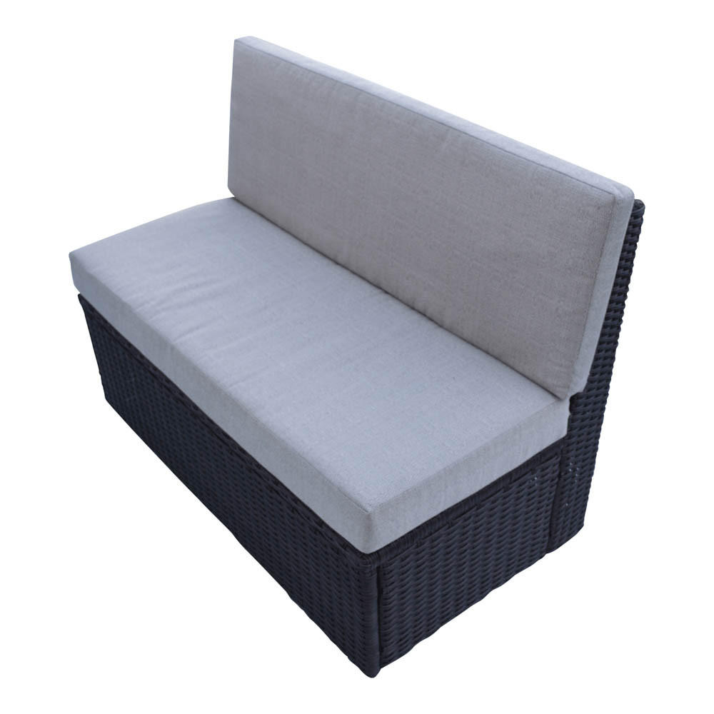 WHIRLPOOL RANDMÖBEL ECKIG Sitzbank eckig - Braun, Naturmaterialien (102/73/57cm) - Canadian Spa Company