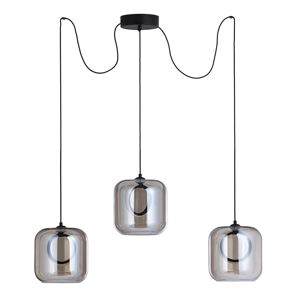 PENDELLEUCHTE Upper Eastside - Bronzefarben, Glas (72/72/180cm) - Butlers