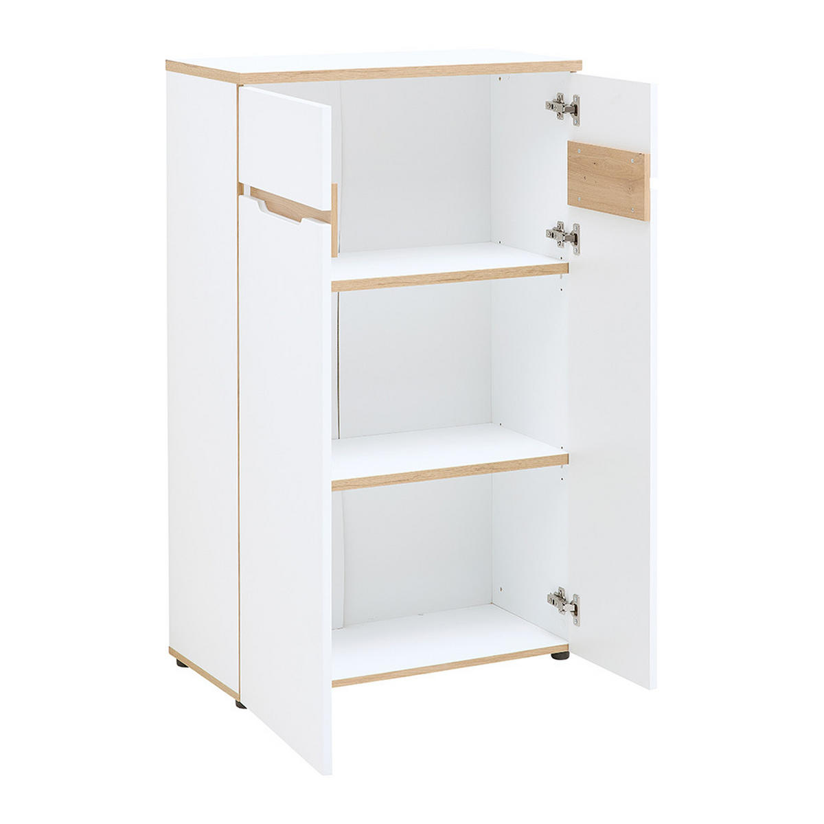 AKTENSCHRANK Manresa-36 - Weiß, Holzwerkstoff (75/122/38cm) - Lomado