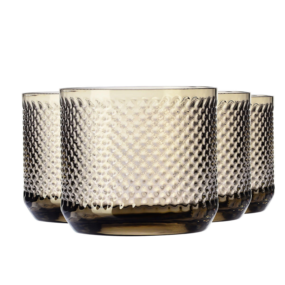 WHISKYGLÄSER Scotland UNIQUE, 4er-Set, 270 ml, Handgemacht - Braun, Glas (0.27L) - Krosno Glass