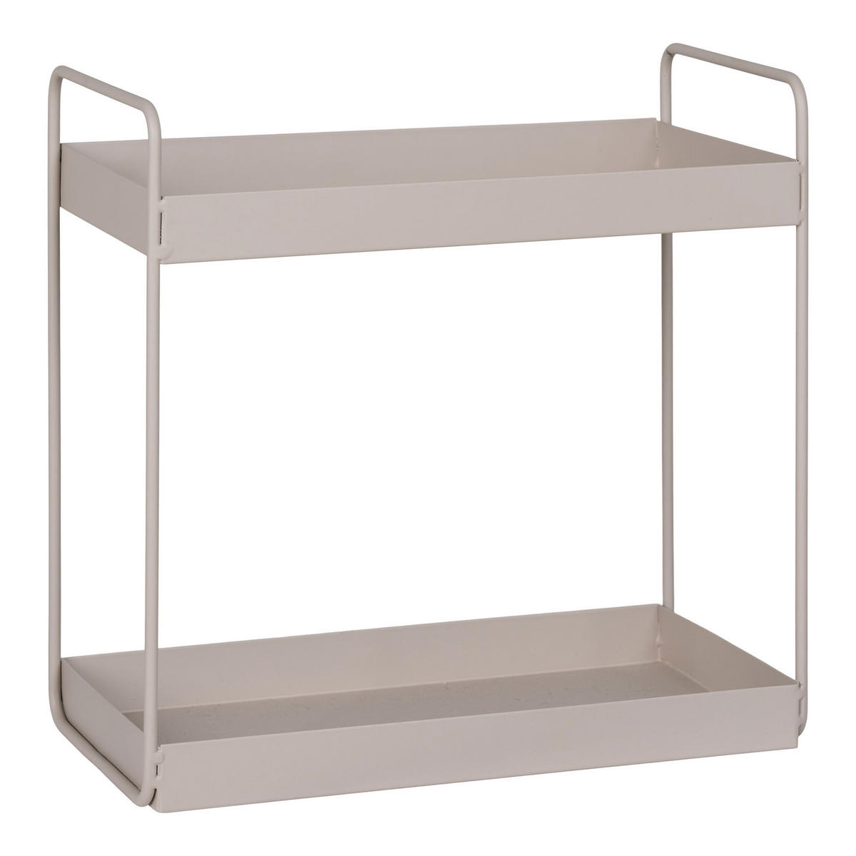 DOPPELREGAL Rabo Stehend Stahl Sand - Sandfarben, Metall (15/31/30cm) - tinkaro