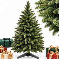 WEIHNACHTSBAUM Grün künstlich Nordmanntanne 120 cm - Dunkelgrün, Holz/Kunststoff (120cm) - Relaxdays